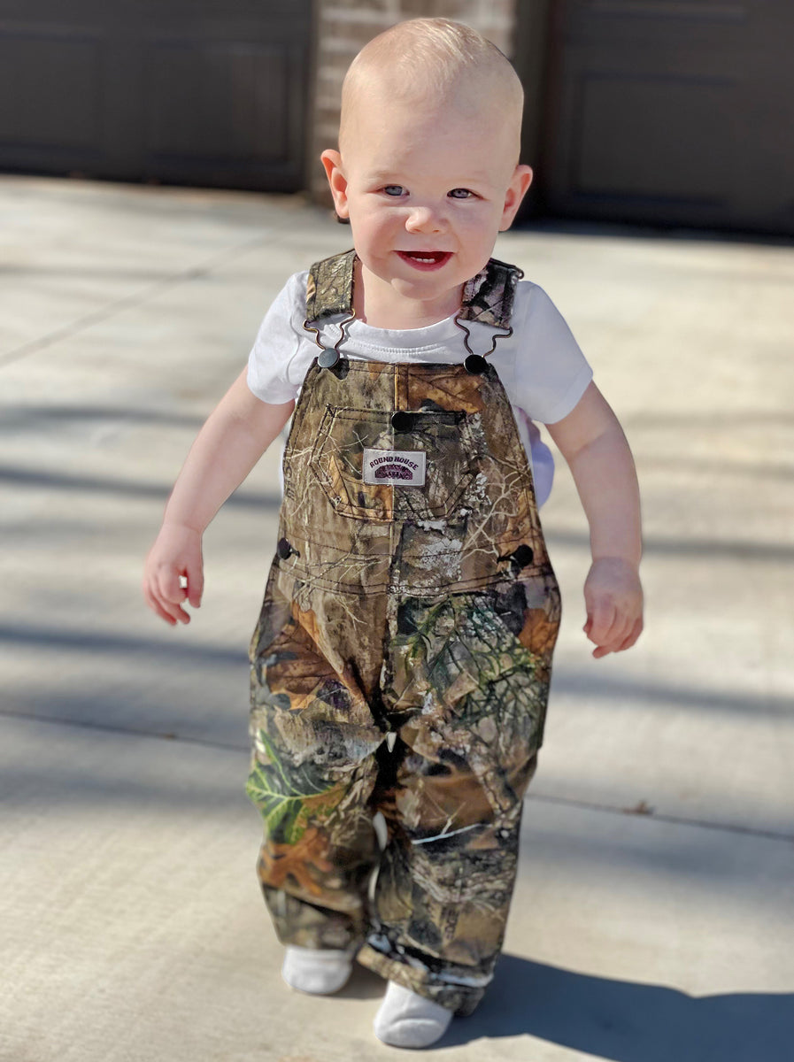 Toddler Boy Casual 100% Cotton Camouflage Print Pocket Design Overalls